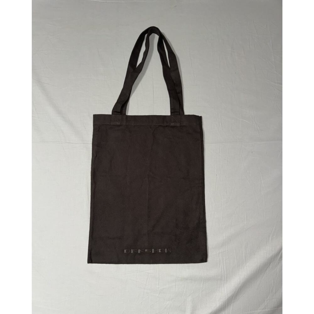 Rick Owens Dark Shadow Cotton Tote Travel Shopping Bag Mainline Made In Italy